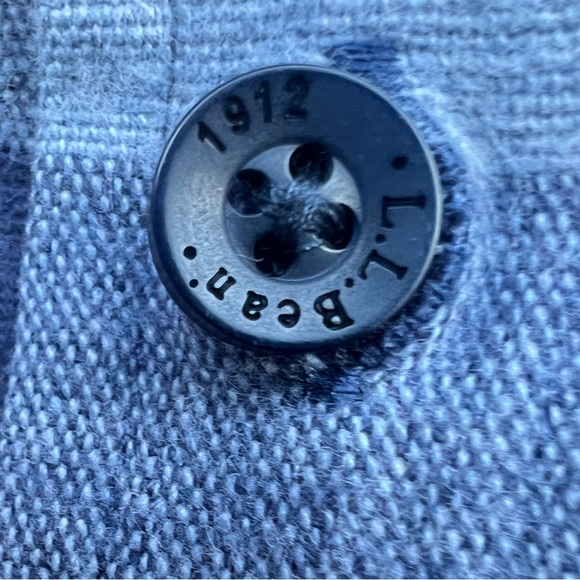 L.L. Bean Plaid Long Sleeve Flannel Button Down Shirt Blue Size M Reg. - Picture 5 of 5